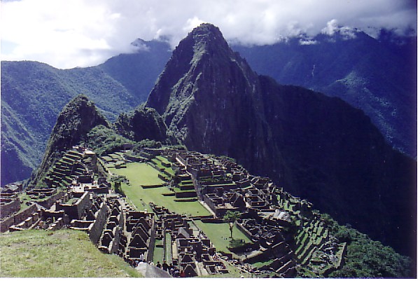 landscape of Peru ruins