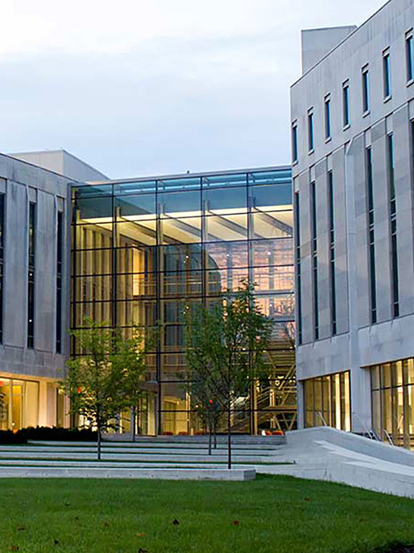 An exterior shot of the SGIS building on campus.