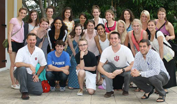 Program co-director Erik Willis and students from the inaugural 2013 IU OVST program in the Dominican Republic
